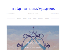 Tablet Screenshot of erikamcginnisart.com